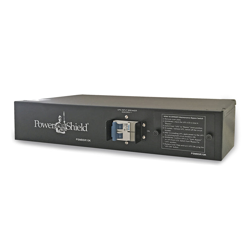 PowerShield Rack Mount 1:1 Maintenance Bypass Switch for 6-10kVA UPS, 2U, HW, Interlocked, ensures uninterrupted power during maintenance PowerShield Rack Mount 1:1 Maintenance Bypass Switch for 6-10kVA UPS, 2U, HW, Interlocked, ensures uninterrupted power during maintenance